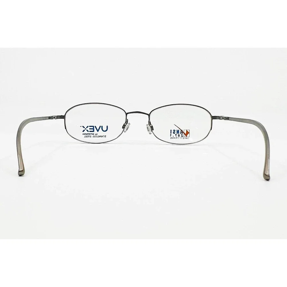 Uvex Safety Glasses Mens Pewter New ANSI Z87.1 Stainless Steel T275S 140